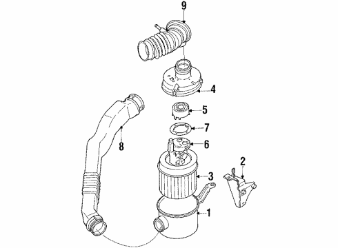 1989 Dodge Colt Powertrain Control Sensor Engine Electric Cont Oxygen Diagram for MD137274