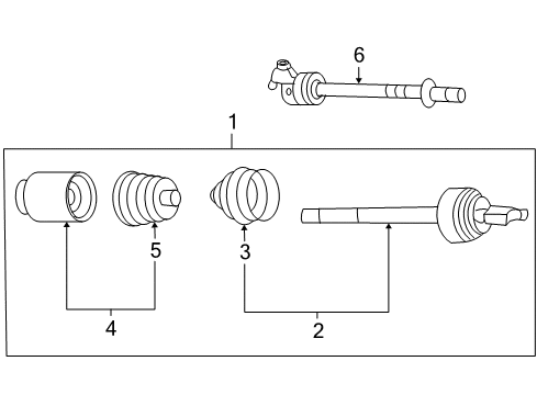 2006 Kia Optima Drive Axles - Front Joint Assembly-Cv LH Diagram for 495012G500