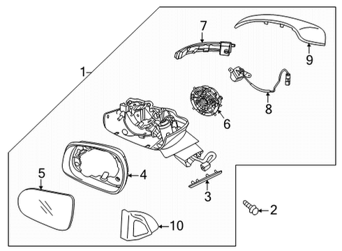 2021 Kia Sorento Parking Aid Ultrasonic Sensor As Diagram for 99310F6000EB