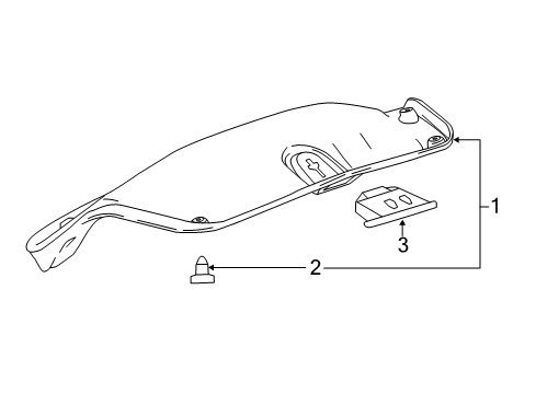 2015 Chevrolet Impala Interior Trim - Trunk Lid Pull Handle Diagram for 84624895