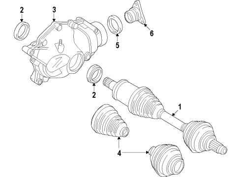 2013 BMW X1 Front Axle, Axle Shafts & Joints, Differential, Drive Axles, Propeller Shaft DRIVE SHAFT ASSY FRONT Diagram for 26209488491