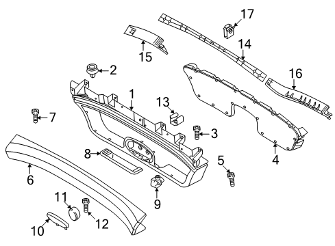 1999 BMW Z3 Interior Trim - Lift Gate Oval-Head Screw With Washer Diagram for 07149141517