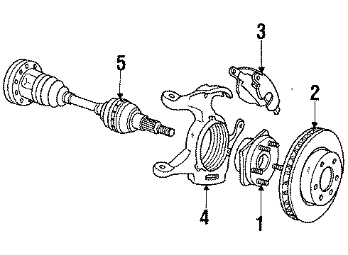 1984 Oldsmobile Toronado Wheels Wheel, 15X6 Diagram for 9590967