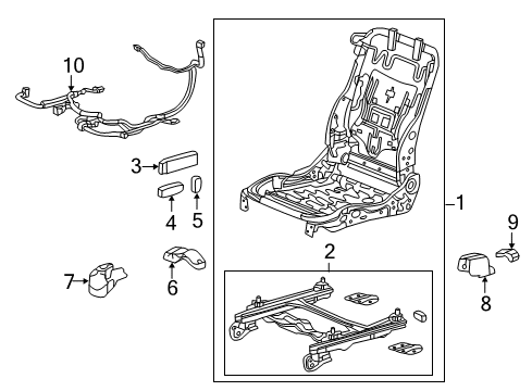 2015 Acura RDX Tracks & Components Cover, Right Front Seat Foot (Earth Taupe) (Rear) Diagram for 81106-TX4-A01ZA