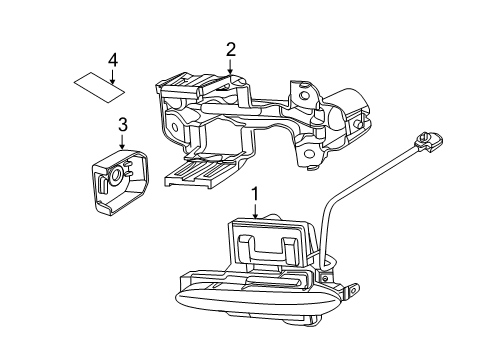 2019 Nissan GT-R Daytime Running Lamps Lamp Assy-Daytime Running, RH Diagram for 26600-6AV2A