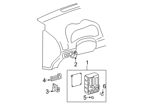 2012 Toyota Corolla Electrical Components Junction Block Diagram for 82730-02890