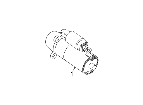 2000 Ford Taurus Starter Starter Diagram for EU2Z-11V002-RM