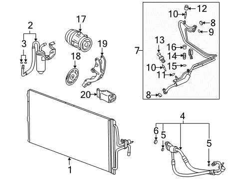 2005 Chevrolet Monte Carlo Air Conditioner Receiver & Dehydrator Asm-A/C Diagram for 10333862