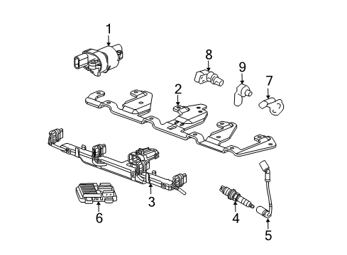 2007 Chevrolet Monte Carlo Powertrain Control ECM Diagram for 19210736