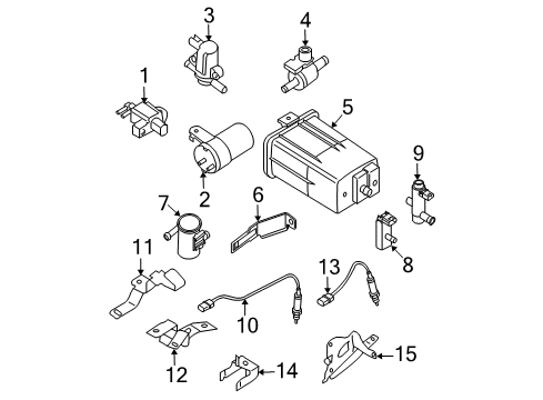 2014 Nissan Frontier Powertrain Control Bracket-Harness Diagram for 24236-EA20A