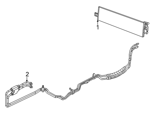 2021 Dodge Durango Trans Oil Cooler Cooler-Transmission Oil Diagram for 68480077AA