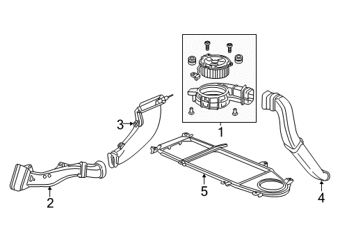 2014 Honda Accord Vent Fan Duct Assy., Inlet (Dc-Dc) Diagram for 1J710-5K0-003