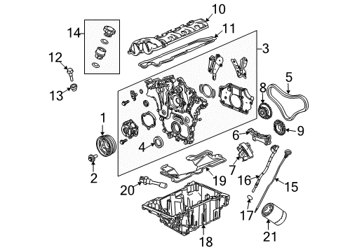 2006 Buick Rendezvous Filters Cap Asm-Oil Filler Diagram for 12593357