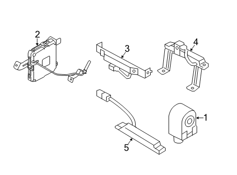 2017 Kia Rio Keyless Entry Components Module Assembly-Smart Key Diagram for 954801W013