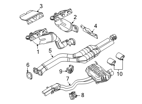 2005 BMW Z4 Exhaust Manifold Exchange. Exhaust Manifold With Catalyst Diagram for 18407518673