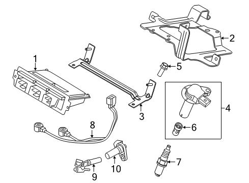 2017 Ford Police Interceptor Utility Powertrain Control Lower Bracket Diagram for DB5Z-12A659-C