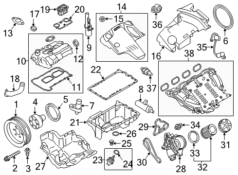 2015 BMW X4 Intake Manifold Gasket Diagram for 11617588624