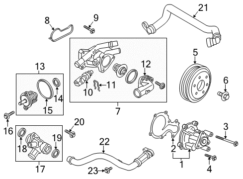 2019 Ford EcoSport Powertrain Control Oxygen Sensor Diagram for GN1Z-9G444-C