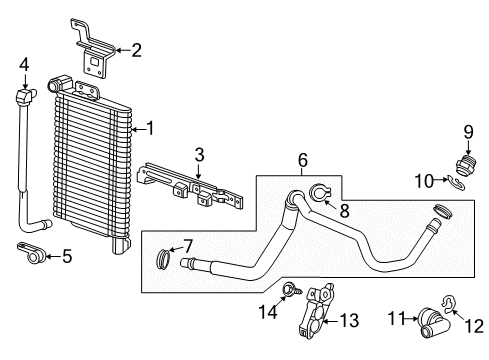 2015 Chevrolet Camaro Oil Cooler Oil Cooler Upper Bracket Diagram for 23493690