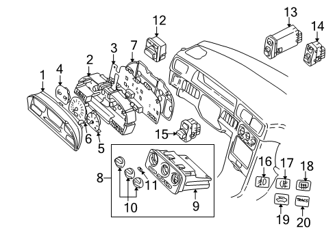 1998 Volvo V70 Window Defroster Rivet Large Dome Head Ty Ms Diagram for 9442972