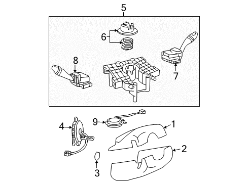 2003 Hyundai Santa Fe Switches Angular Velocity Sensor Diagram for 93480-38000