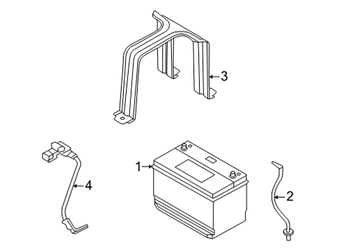 2021 Hyundai Santa Fe Battery Vent Hose Assembly-Battery Diagram for 37140-CL000