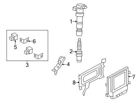 2016 Hyundai Azera Ignition System Bracket-Connector Diagram for 27326-3C165