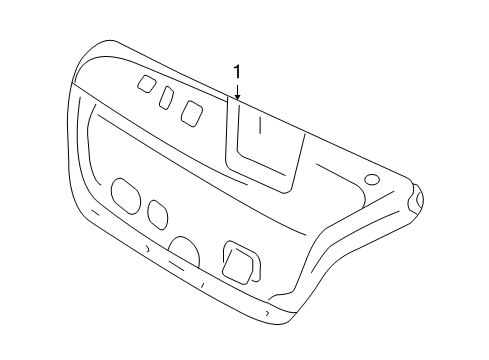 2006 Hyundai Azera Interior Trim - Trunk Lid Trim Assembly-Trunk Lid Diagram for 81750-3L000