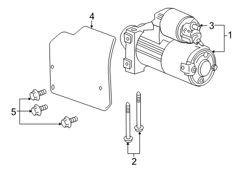 2008 Pontiac G8 Starter Starter Diagram for 92204529