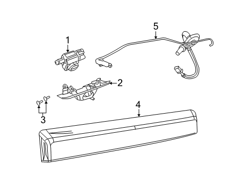 2009 Jeep Commander Parking Aid Screw-Tapping Round Head Diagram for 6503369