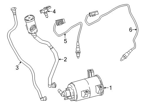 2019 BMW 330i xDrive Emission Components BREATHER LINE Diagram for 16117449055