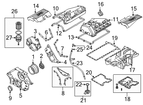 2008 BMW X5 Filters Dipstick Diagram for 11437546695