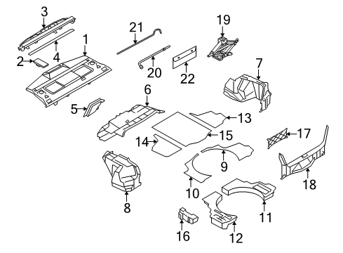 2006 Infiniti M45 Interior Trim - Rear Body Bag-Tool Diagram for 99504-50Y00