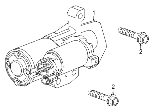 2021 Buick Encore GX Starter Starter Diagram for 12697399