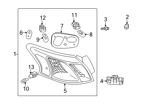 2015 Mitsubishi Lancer Bulbs Bolt-HEXAGON FLANGE Head Diagram for MD097012