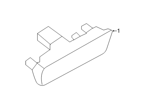 2021 Kia K5 Side Marker Lamps Lamp Assembly-R/REFL & S Diagram for 921A1L3000