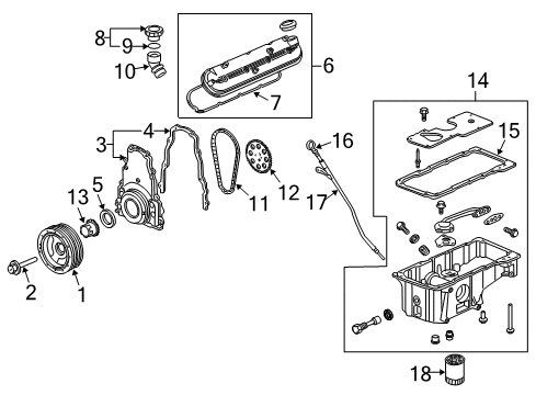 2003 Chevrolet SSR Filters Filter Diagram for 19256977