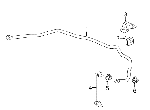 2019 Honda HR-V Stabilizer Bar & Components - Front Bolt, Flange (8X18) Diagram for 95701-08018-08