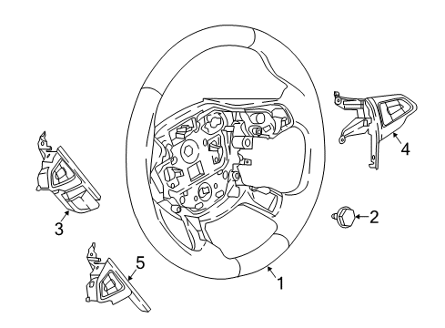 2017 Ford Focus Cruise Control System Cruise Switch Diagram for F1EZ-9C888-F