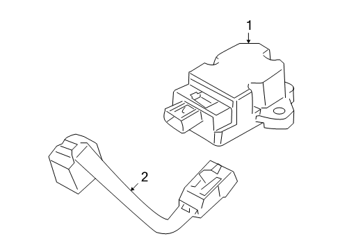 2008 Ford E-350 Super Duty Stability Control Sensor Diagram for 7C2Z-3C187-A