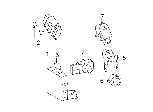2008 Lexus ES350 Electrical Components Bulb, W/CAP Diagram for 90010-01117