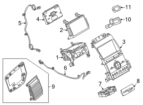 2015 Ford Taurus A/C & Heater Control Units Amplifier Diagram for DG1Z-18B849-B
