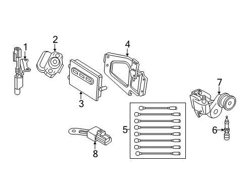 2004 Dodge Durango Ignition System APPLIQUE-Fender Diagram for 5018722AA