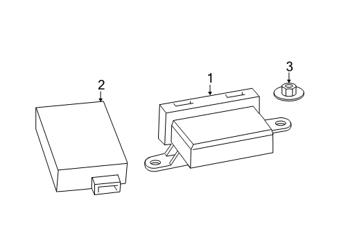 2021 Jeep Cherokee Lane Departure Warning Module-Controller Diagram for 68454748AA