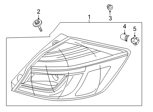 2021 Honda Insight Bulbs TAILLIGHT ASSY., R Diagram for 33500-TXM-A01