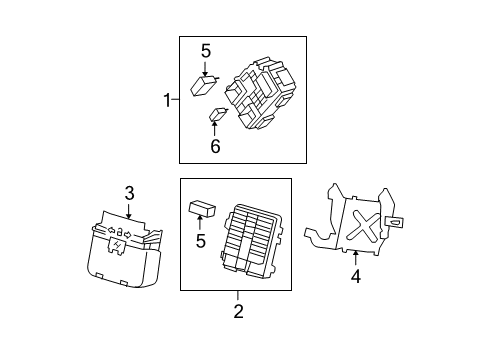 2007 Cadillac Escalade EXT Fuse & Relay Junction Block Diagram for 19210401