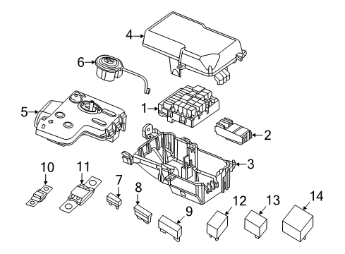 2013 Dodge Dart Fuse & Relay Fuse-Maxi Diagram for 68123080AA