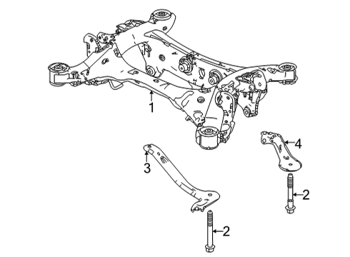 2022 Acura MDX Suspension Mounting - Rear Bolt, Flange (14X85) Diagram for 90160-TZ6-A00