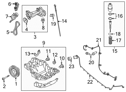 2016 Lincoln MKX Senders Fuel Gauge Sending Unit Diagram for F2GZ-9A299-C