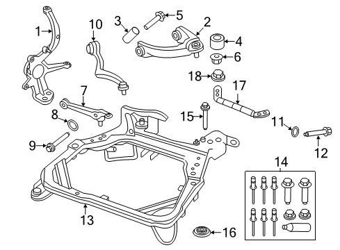 2010 Mercury Milan Front Suspension, Lower Control Arm, Upper Control Arm, Stabilizer Bar, Suspension Components Upper Control Arm Damper Diagram for 7E5Z-3C411-A